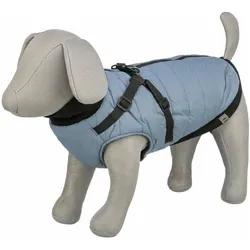 Trixie Pontis coat with harness, XXS: 24 cm, blue-grey (XXS, Hundemantel), Hundemantel