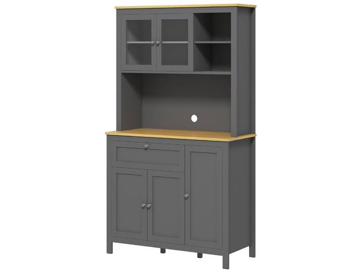 Buffet salon moderne mdf gris 100x40x180 cm