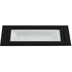 EGLO, Deckenleuchte, 61251 LED Strahler 28W 235x145mm Schwarz Warmweiss (2700 lm)