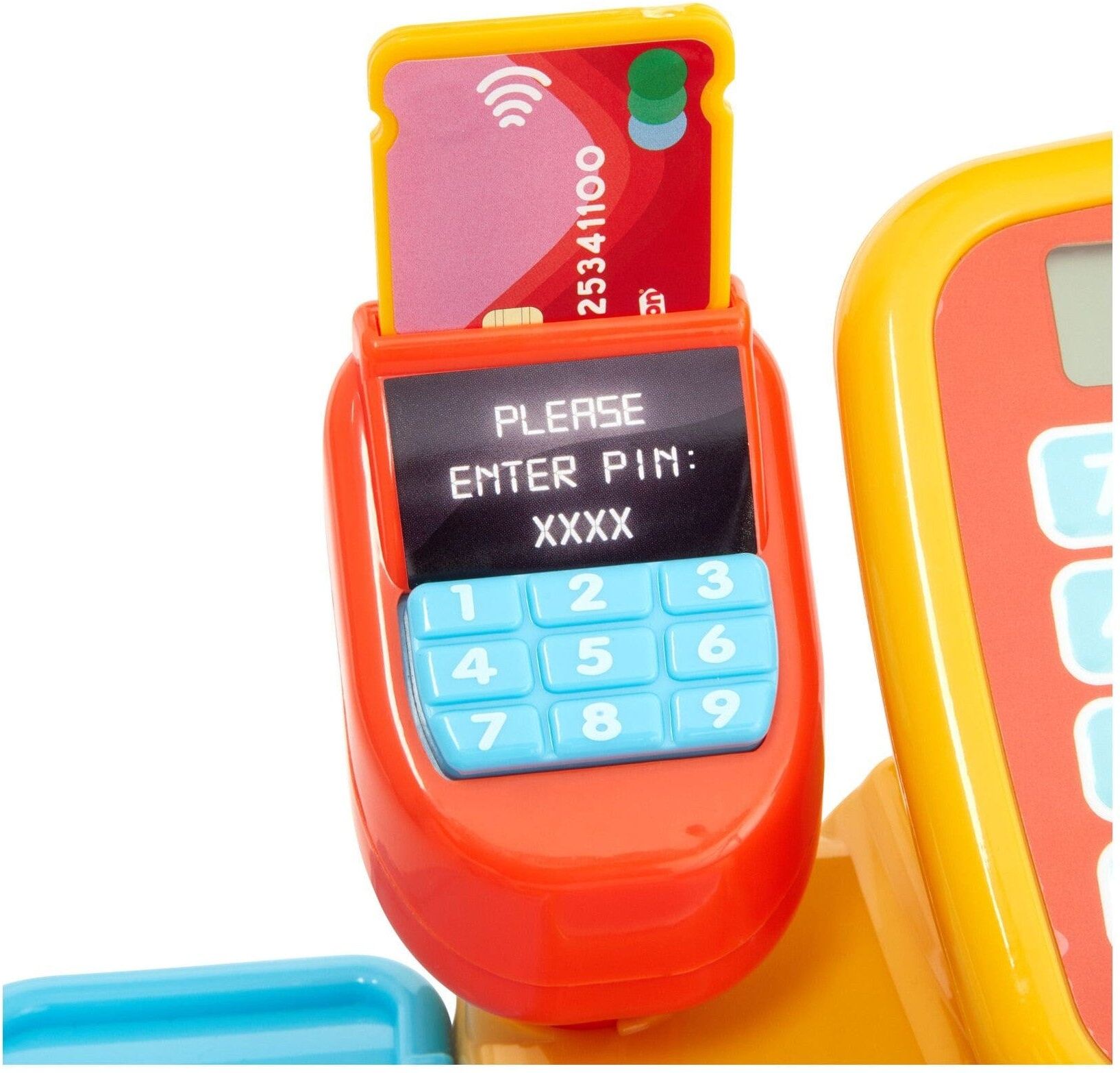 Casdon Cash Register for Kids, Interactive Play, Beep Sounds, Durable Design, Educational Pretend Play, Toys for Learning, Ages 3+