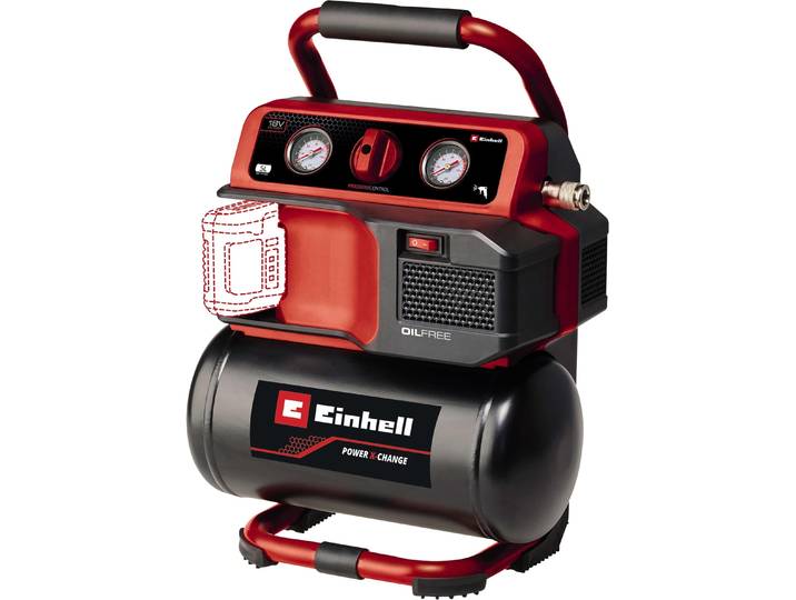 Compresseur sans fil – TE-AC 18/75 Li OF-Solo – 18 V – 75 L/min – 8 bar – Cuve 5 L – Power X-Change - sans batterie ni chargeur