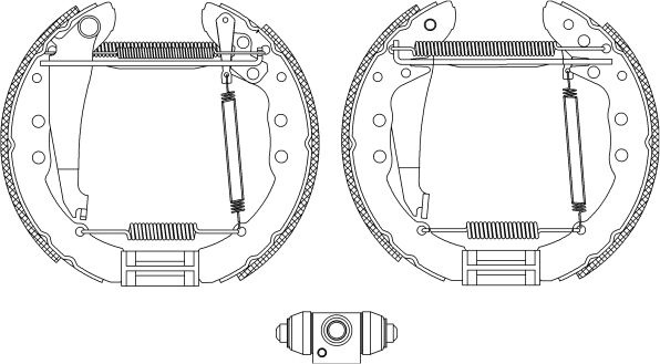 Textar Bremsbackensatz Shoe Kit Pro 84044400 Für Audi