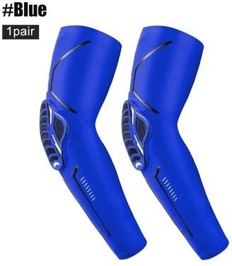 Uplifted Finds Sports Crash Proof Compression Elbow Pads (1 Pair) 1 Pair Blue 2xl