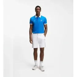 BOSS für Herren. 50559263 Blaues Paddy-Poloshirt (S), Lässig, Polyester, Kurzarm