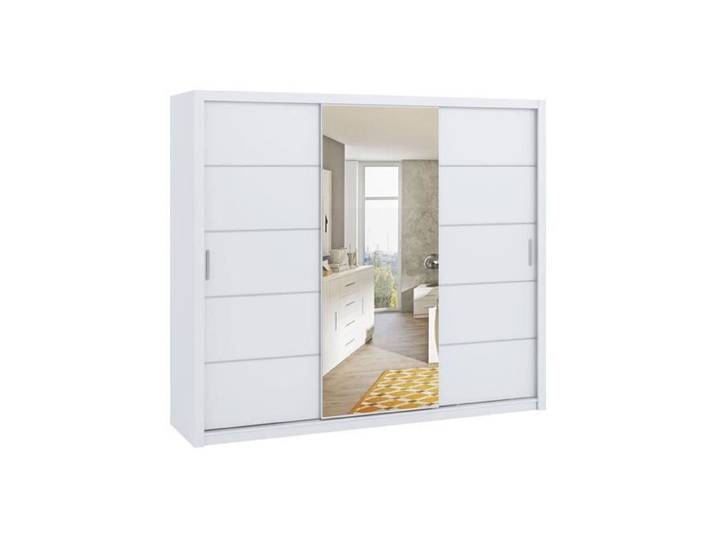 Armoire de chambre - Armoire Providence G111 223160 - Blanc - 250x215x62cm
