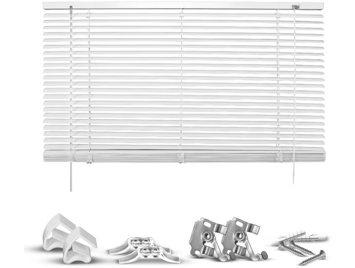 Jalousie GOOD LIFE Matti Gr. 4, weiss (weiß, weiß, weiß), B:105cm H:130cm, Jalousien, Jalousie, Klemmfix-Jalousie aus Aluminium