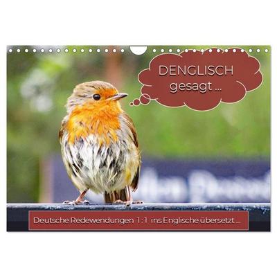 DENGLISCH gesagt... (Wandkalender 2027 DIN A4 quer), CALVENDO Monatskalender