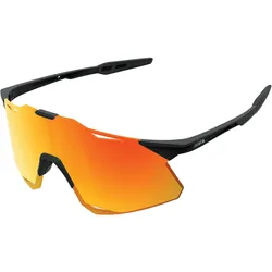 100%, Unisex, Sportbrille, Hypercraft (Schwarz, Rot), Schwarz