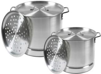 IMUSA 28 Quart Aluminum Steamer and 10 Quart Steamer