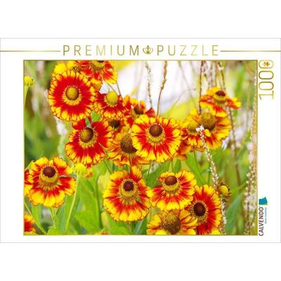 CALVENDO Puzzle Sonnenbraut Helenium | 1000 Teile Lege-Größe 64x48cm Foto-Puzzle für glückliche Stunden