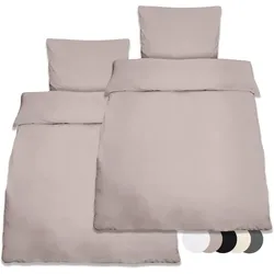 BETTWÄSCHE Julie 155x220cm Taupe Renforcé (4tlg)