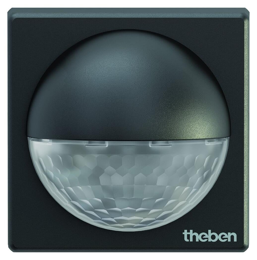 Theben theLuxa R180 BK bewegingsmelder PIR, halfrond, zwart, detectiebereik 180°