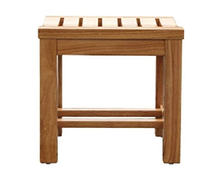 IXMLDAXD Der Stuhl, Portable Oak Shower Chair - Bath Seat for Pregnant Women and Disabled Individuals Durable Bench for Bathroom Safety(42x34x40cm)