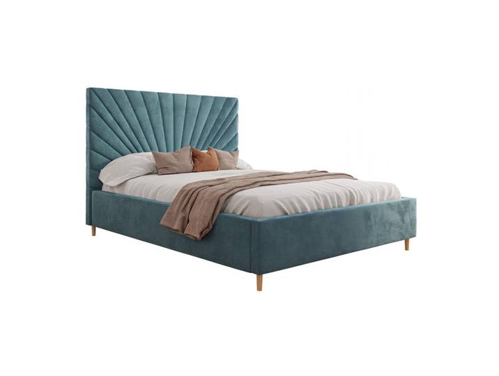 POLSTERBETT SUNNY 180x200 cm Magic Velvet 2223, 34 Holzlatten, Kopfteil 131 cm