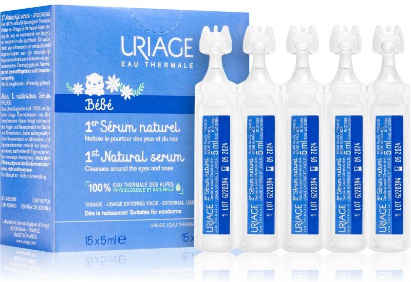 Uriage Bébé 1st Natural Serum sérum pour calmer les yeux et la muqueuse nasale 15x5 ml