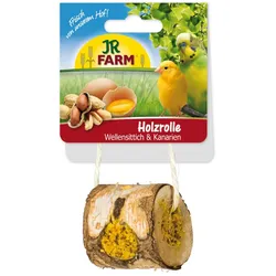 JR FARM Birds Holzrolle Wellensittich & Kanarien 150g Vogelsnack