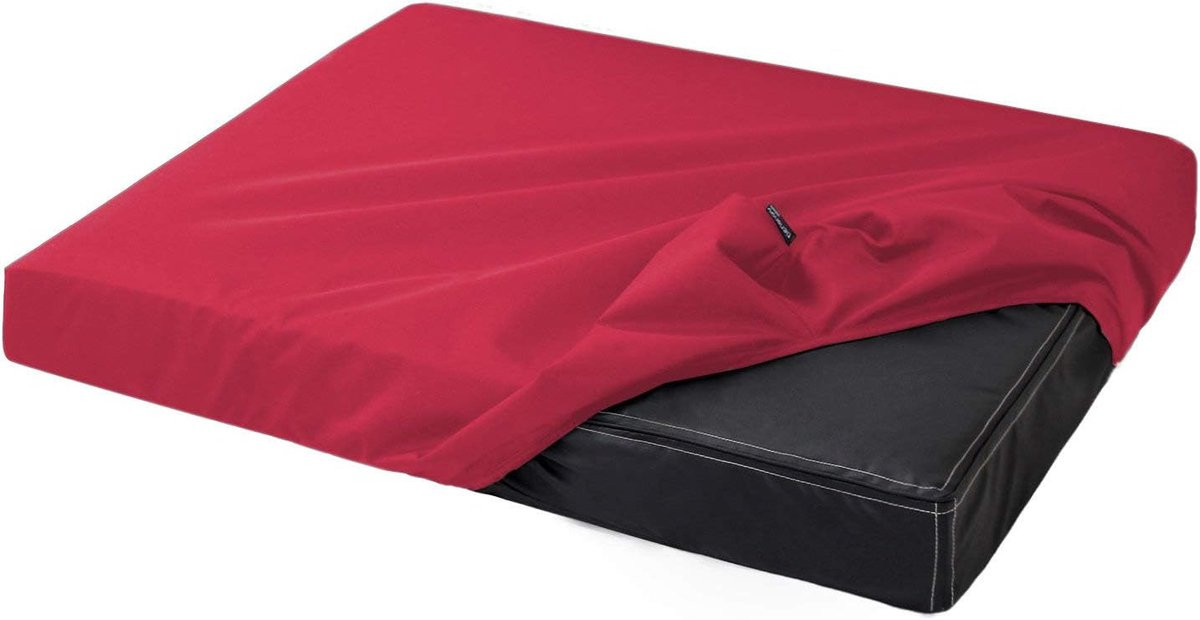 Zwarte Matrasbeschermer voor Hondenmand - Hondenbedhoes - 120 x 90 cm