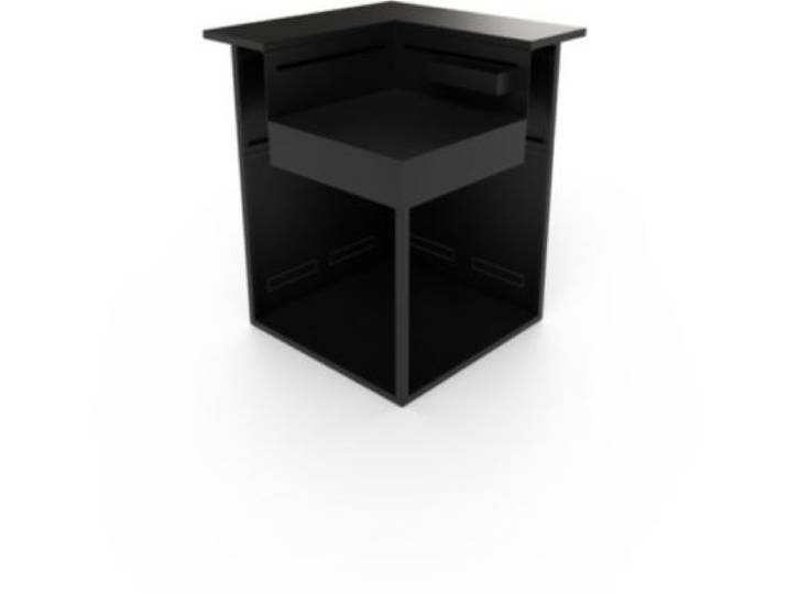 Forge Adour - Meuble D'angle Saaf Cbn Angle Acier Fermé Comptoir