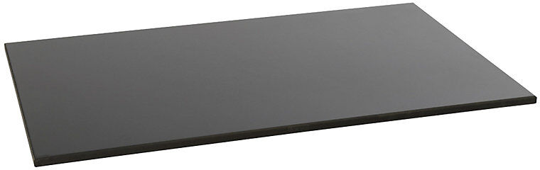Etagenboden für Querstreben-Modelle, für BxT 975 x 700 mm, glatt, aus MDF, schwarz eurokraft pro