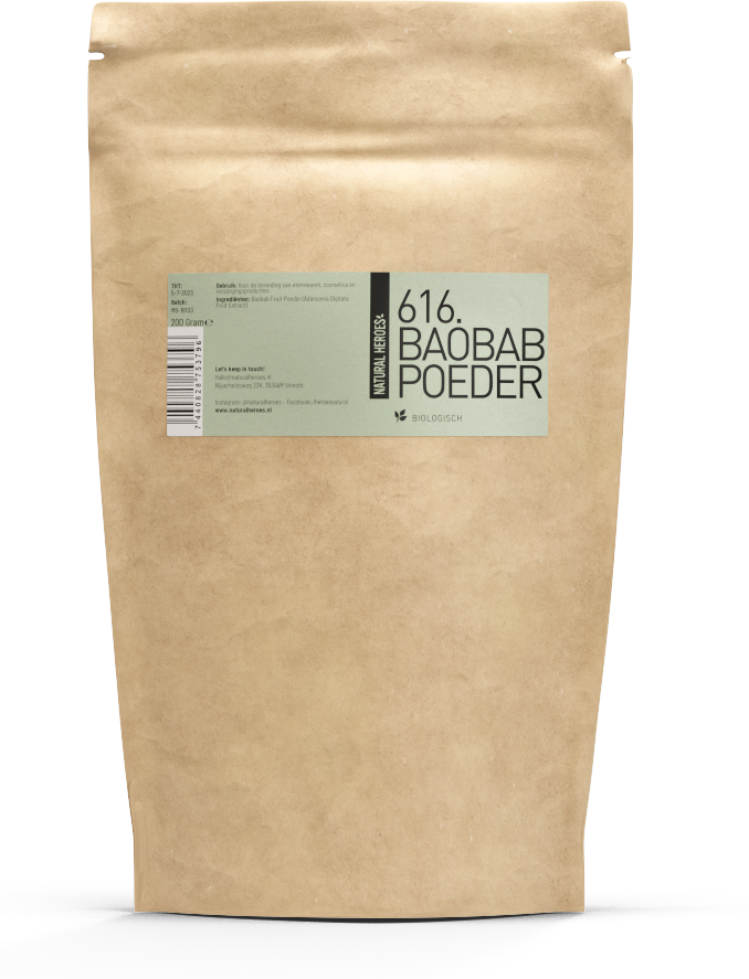 Natural Heroes Baobab Fruit Poeder (Biologisch) - 200 gram