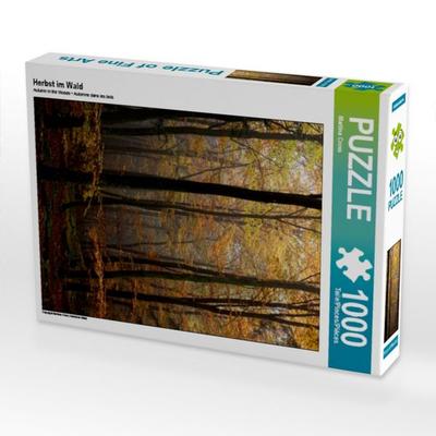 CALVENDO Puzzle Herbst im Wald | 1000 Teile Lege-Größe 64 × 48 cm Foto-Puzzle für glückliche Stunden