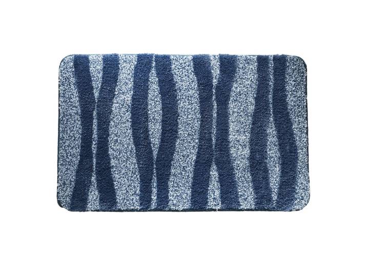 Tapis de bain en polyester 2250 g/m² bleu 60x100cm