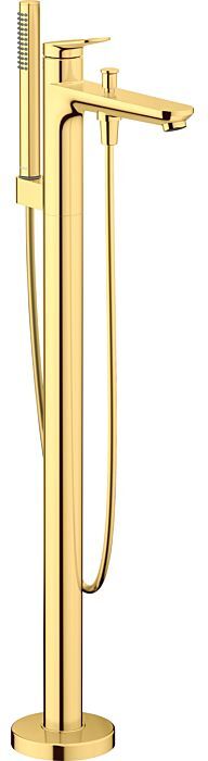 Duravit Wave Fertigmontageset WA5250000034 Unterputz-Wannenarmatur, bodenstehend, Gold poliert