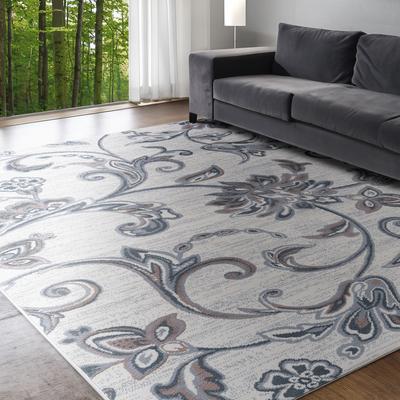 Alise Rugs Carrington Transitional Floral & Botanical Indoor Area Rug