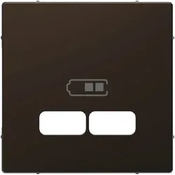 MertenZentralplatte für USB Ladestation-Einsatz, System Design, Moccametallic