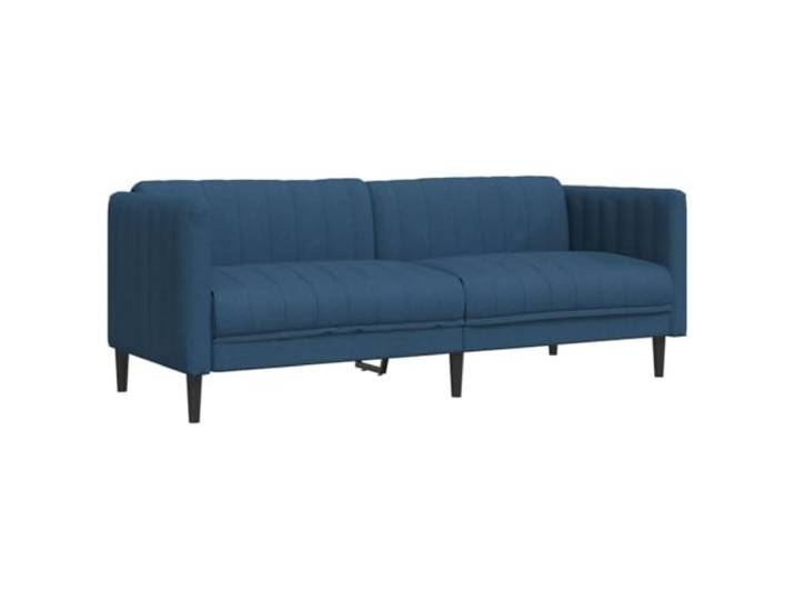 vidaXL Sofa 2-Sitzer Blau Stoff