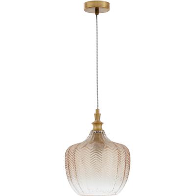 NOVA LUCE Hängeleuchten "LONI", beige (gold, beige), 1, Ø 24cm, 1 Stk., Leuchten, Ohne Leuchtmittel
