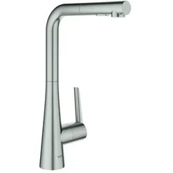 Grohe Zedra Spültischmischer 32553DC2 supersteel, herausziehbare Dual-Brause