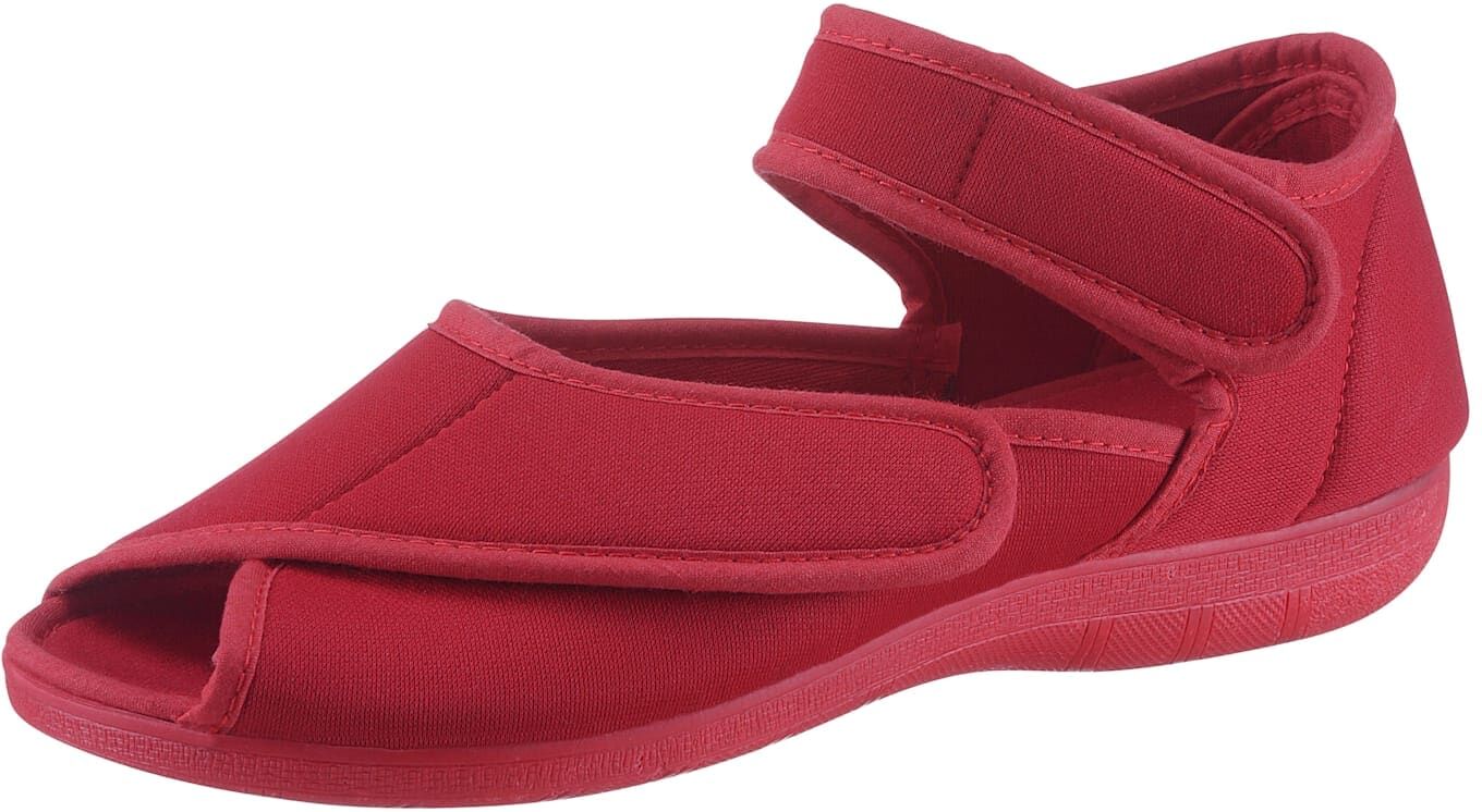 Hausschuh CLASSIC, Damen, Gr. 37, rot, Textil, Schuhe Hausschuh rot 37