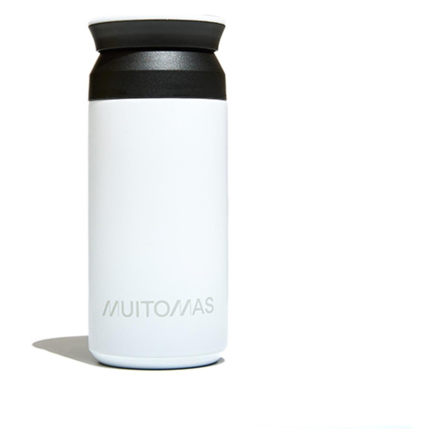 Muitomas Wasserflasche, 350 ml, Weiss (0.35 l) (WBOTTLE350WH)
