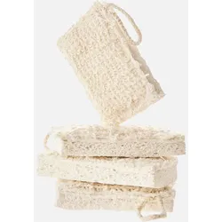 Spülschwamm Baumwolle - Flachsfaser 4er Pack - weiß
