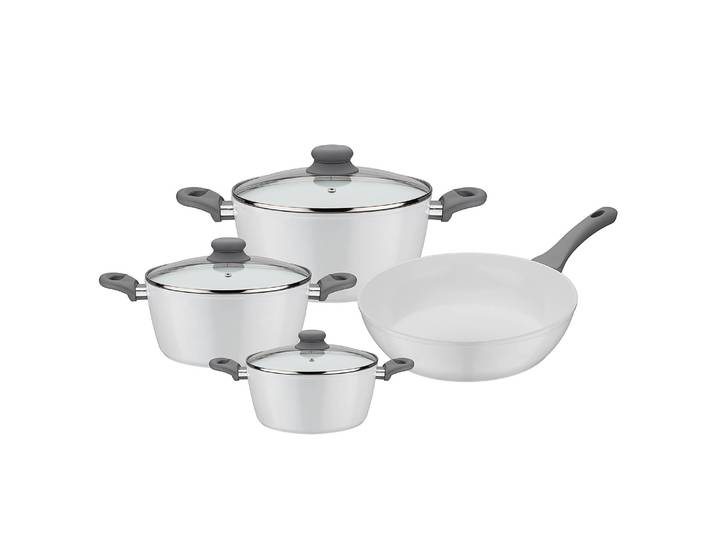 Kochtopf-Set Fiona 7-teilig 56 x 33 x 23cm Weiß