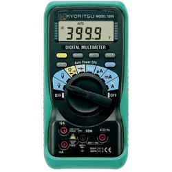 Kyoritsu, Multimeter, 1009 Digitale Multimeter - AC/DC 600V & 10A (CAT II 600V, CAT III 300V, Hand-Multimeter)