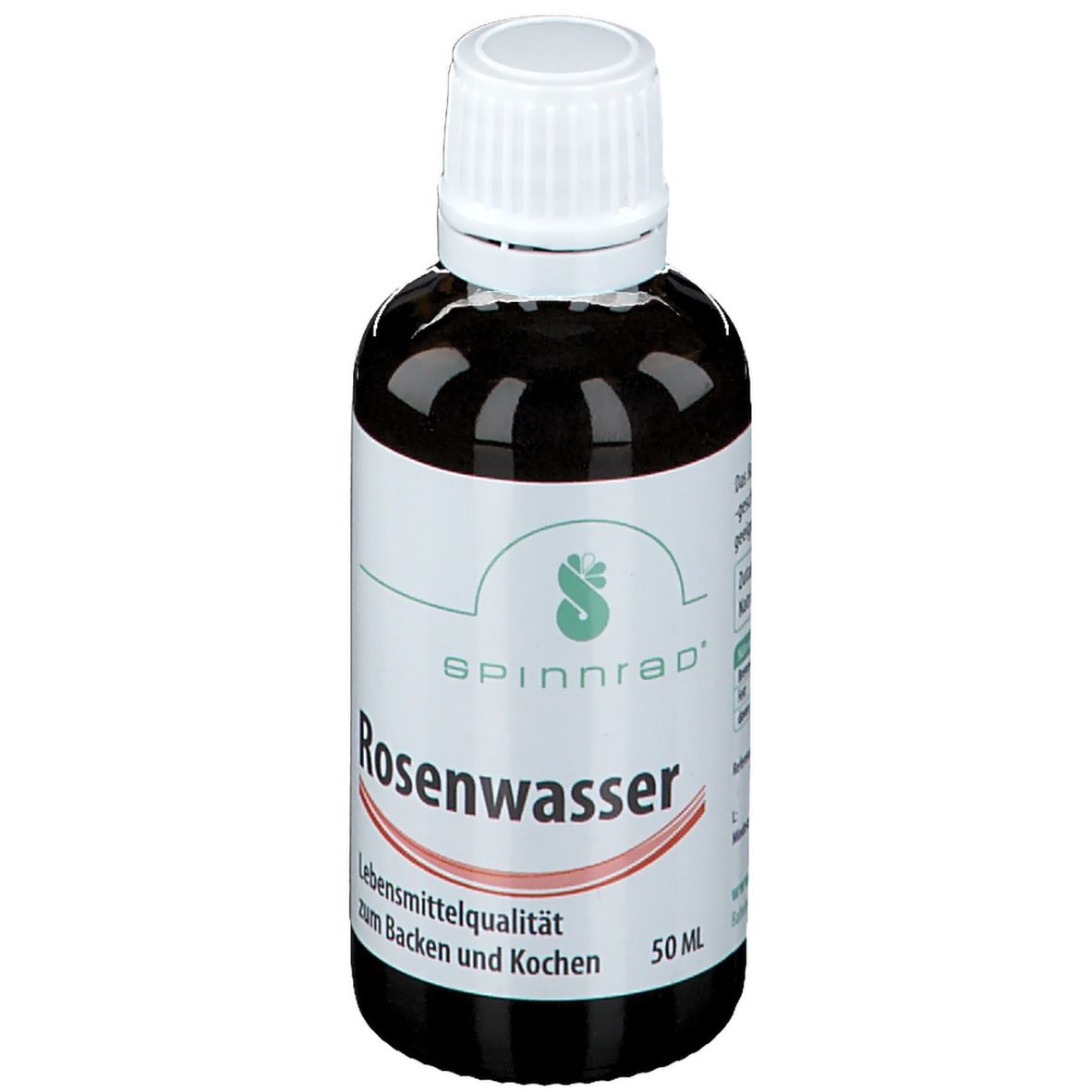 Rosenwasser zum Backen und Kochen 50 ml Flüssigkeit