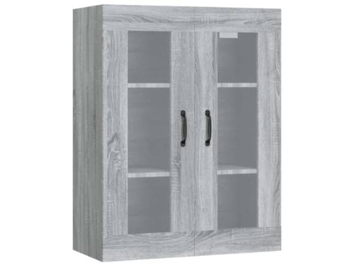 KKgypkn Wandschrank Grau Holzwerkstoff 69x34x90 cm Wandmontage, viel Stauraum, feuchtigkeitsbeständig, einfache Reinigung, vielseitig nutzbar