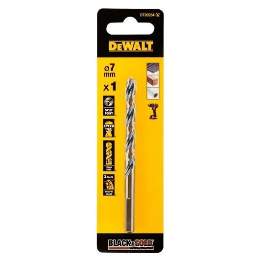 DeWalt 7mm Black Gold Hss Drill Bit (7 mm) (DT20524)