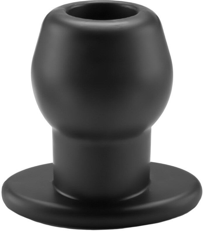 Perfect Fit Ass Tunnel Plug Silicone Noir Extra-Large 9 x 7 cm