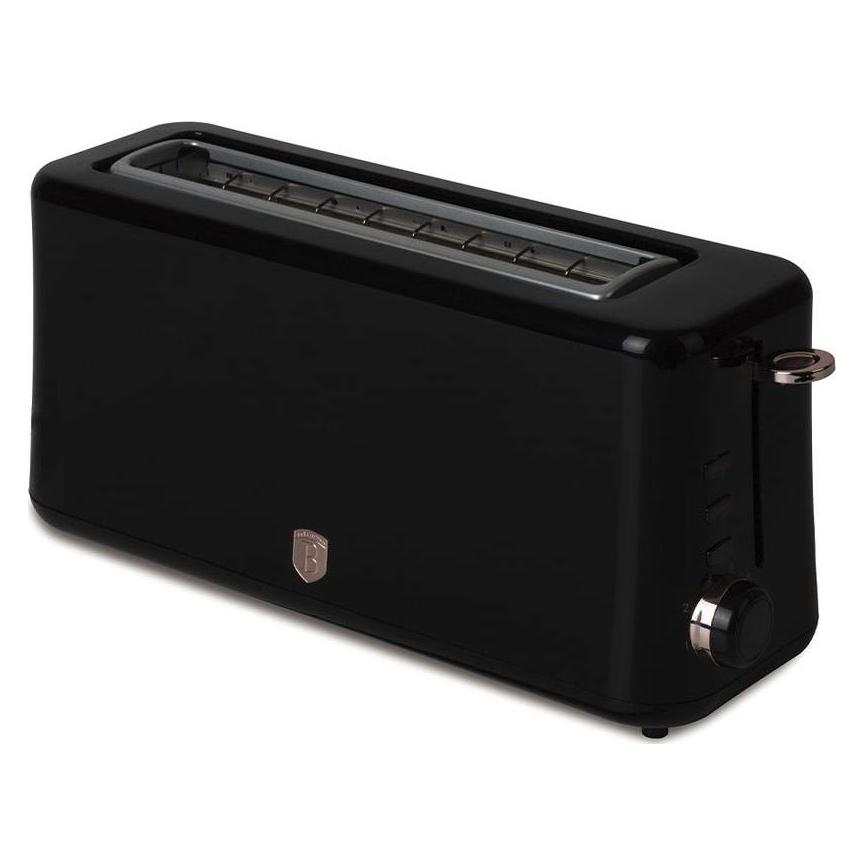 BerlingerHaus Langschlitztoaster, 6 Röststufen, 980 W, schwarz-roségold (112539)
