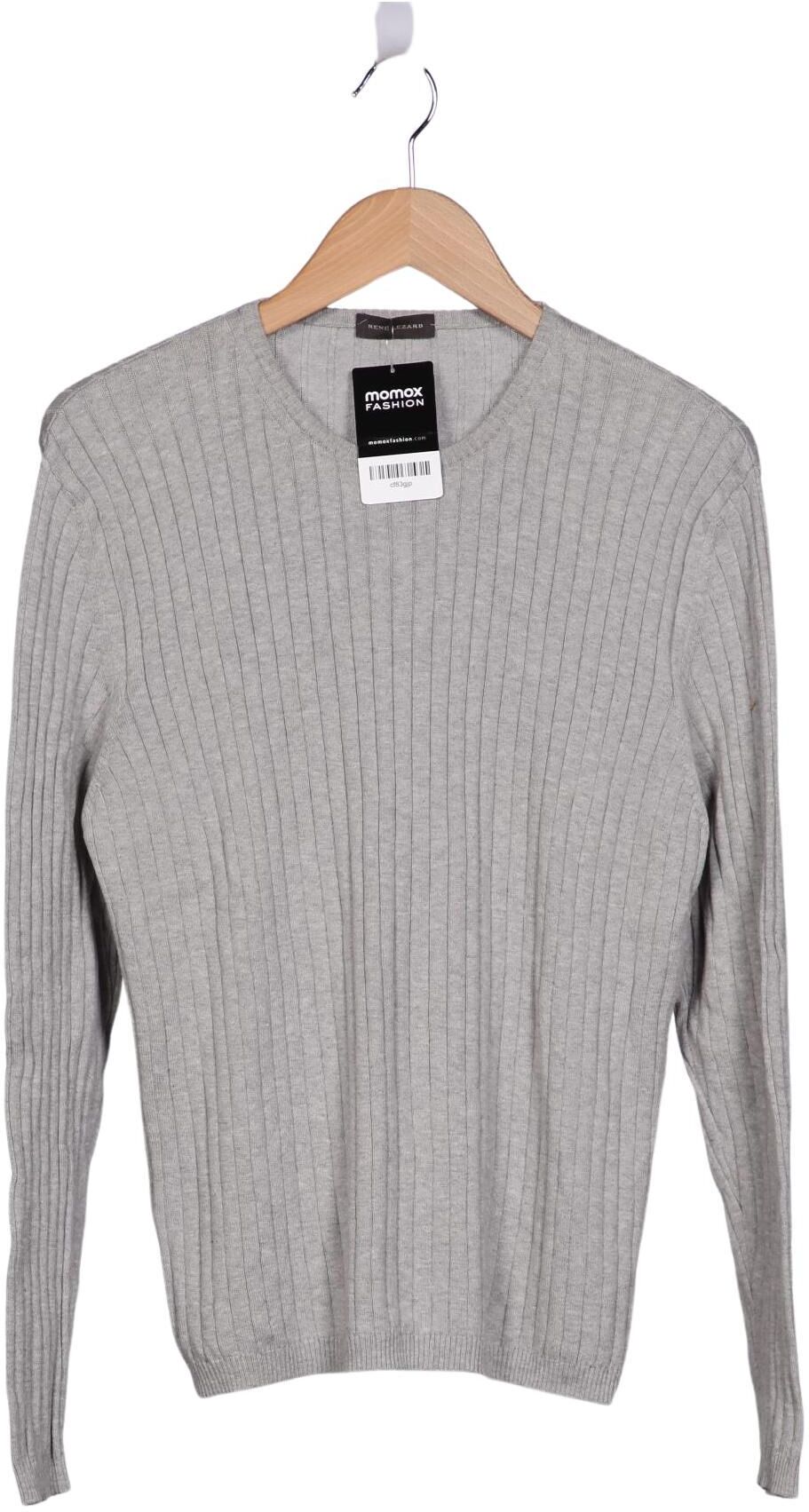 Rene Lezard Damen Pullover, Grau, Gr. EU 50, Baumwolle - Second Hand