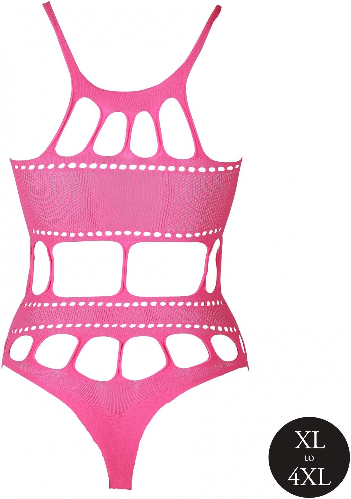 Ouch! Glow in the Dark Body - Neon Pink - XL/XXXXL