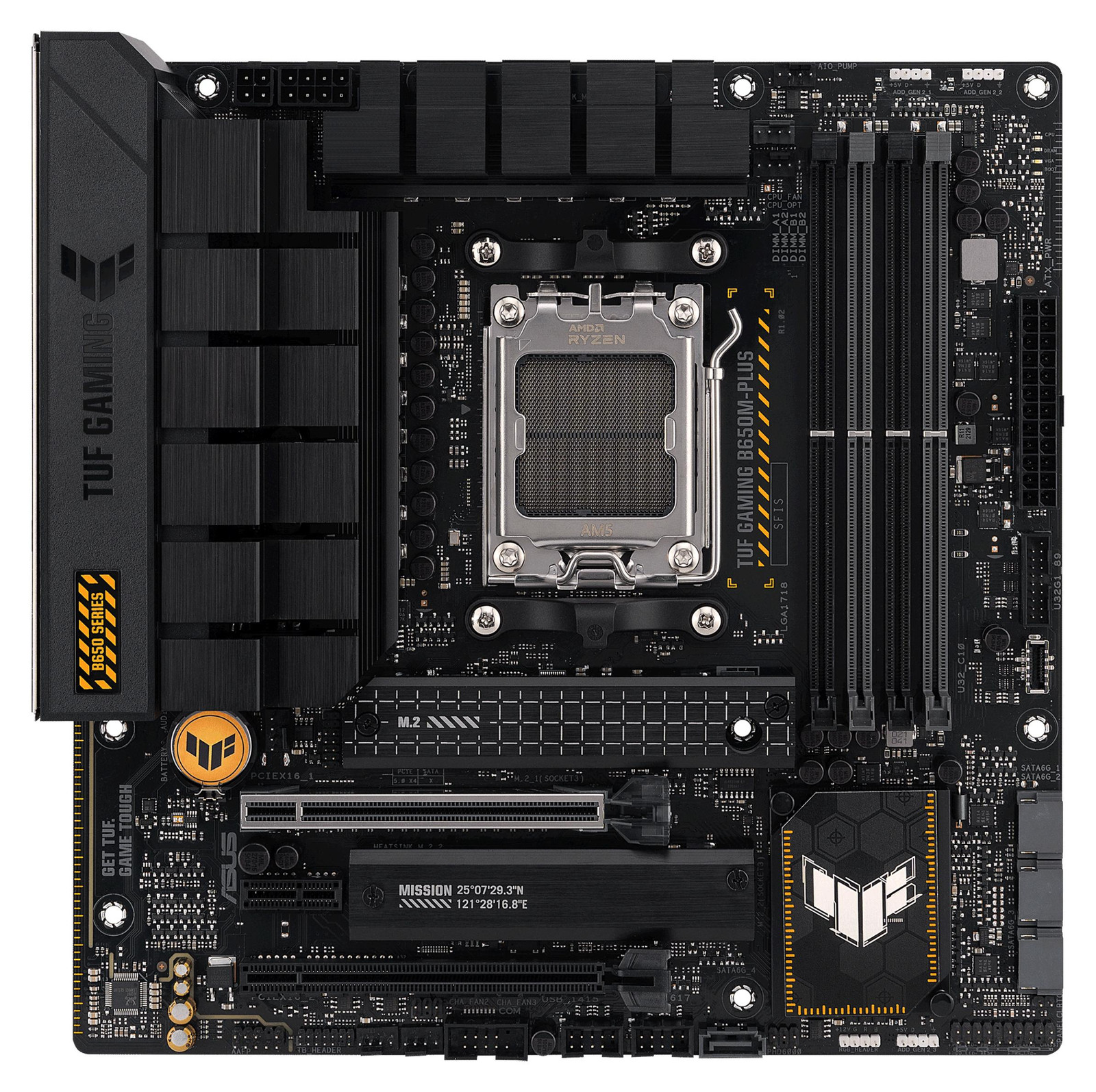 ASUS TUF GAMING B650M-PLUS Motherboard - AMD B650 - AM5 micro ATX