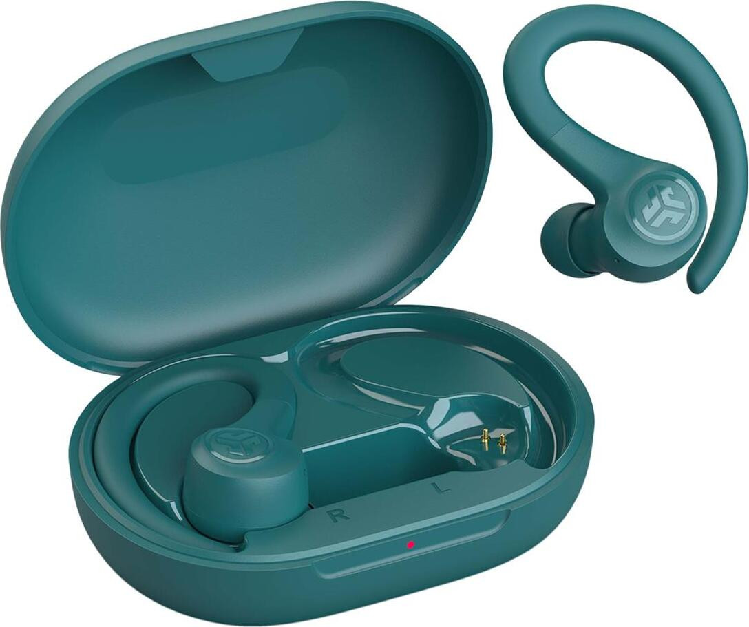 JLab Go Air Sport draadloze oordopjes met microfoon, blauwgroen/turquoise