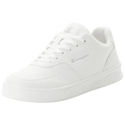 Sneaker CHAMPION "NEWMAN Low Cut Shoe", Herren, Gr. 41, weiß (triple wht), Synthetik, Schuhe Sneaker