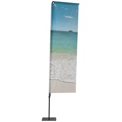 Beachflag Alu QuadratForm 350cm Gesamthöhe