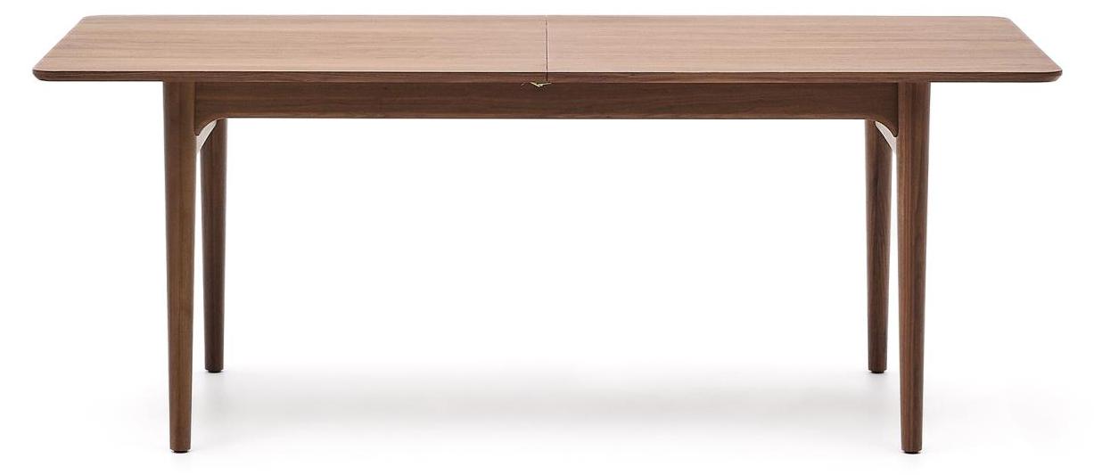 Ausziehtisch Elan 100 x 200/260 x 76 cm Nussbaumholz Furnier Natur