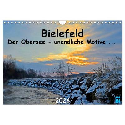 Bielefeld - Der Obersee - unendliche Motive... (Wandkalender 2026 DIN A4 quer), CALVENDO Monatskalender